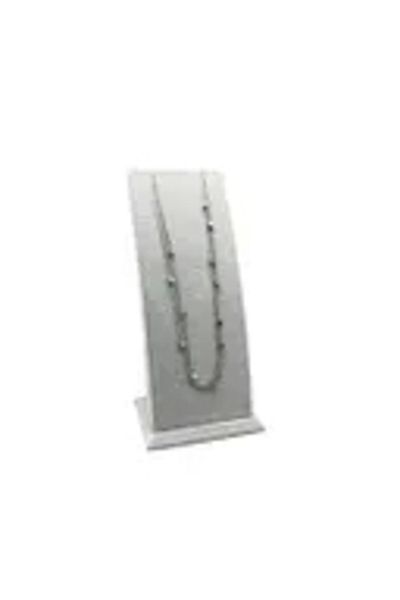 MeGass Dekor Domestic Production Suede Fabric Gray Color Footed 17/8.5 cm Pendant Display Decoration