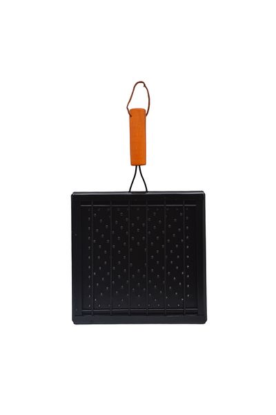 Generic Metal heat spreader plate with insulated wooden handle