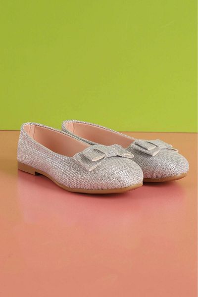 ALMİNA 30-35 Filet) Bow Glittered Girl's Ballerina Ballerina -Golt