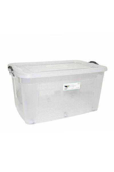 Generic 80L Multipurpose Plastic Storage Box with Wheels