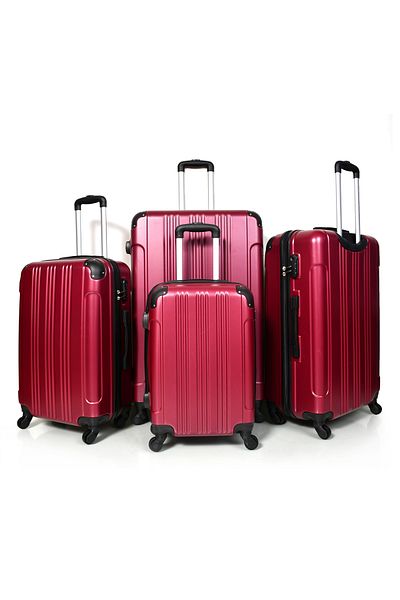 MORANO Morano Durable and Lightweight 4-Wheel Spinner Luggage Set with Numbered Security Lock (Set of 4)
