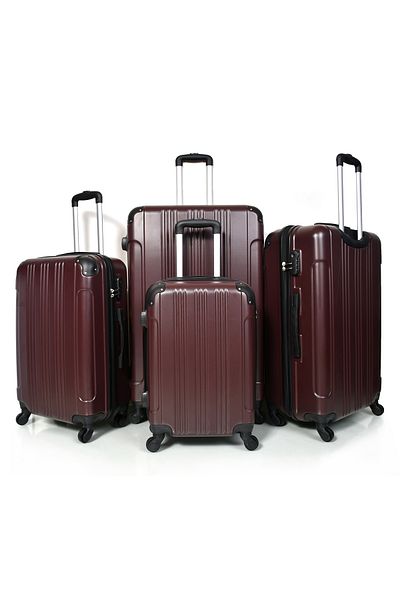 MORANO Morano Durable and Lightweight 4-Wheel Spinner Luggage Set with Numbered Security Lock (Set of 4)