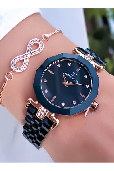 Daniel Klein Original 2 Years Warranty Invoiced Steel Cord Women's Watch Bracelet Gift