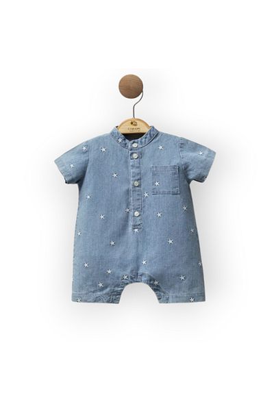 Cassiope Star Embroidered Denim Slopet 3-6-9 Month Shoes