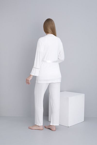 Miss Dünya Lissa Lace Trimmed V-Neck Maternity and Maternity Pajama Set