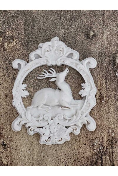 Hayalsanat Yılbaşı Geyikli Çelenk Esnek Aplik No:HS19 Ahşap, Mobilya Yenileme...