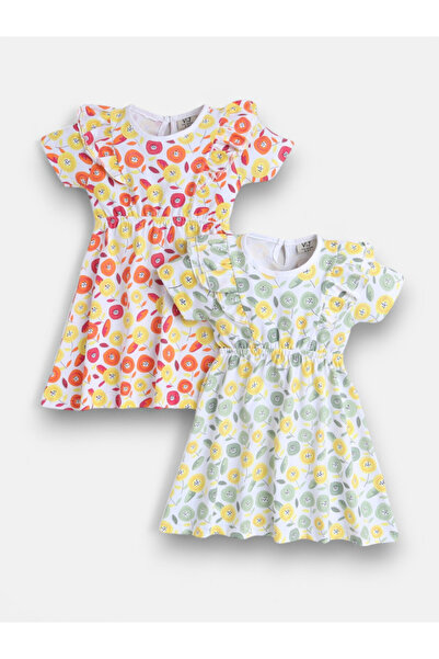 Victor and Jane - All-Over Printed Ruffle Dress (Pack of 2)