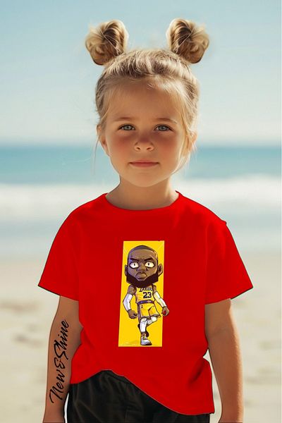 New Shine 1 T-Shirt Is a Gift for Purchases of 6 or More in the Cart - Kobe Printed Oversize Children's T-Shirt