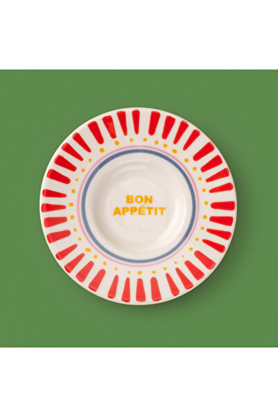 Evidea طبق شاي كيتشن بون ابيت - ملون - 13 سم