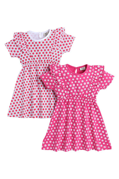 Victor and Jane - All-Over Printed Ruffle Dress (Pack of 2)