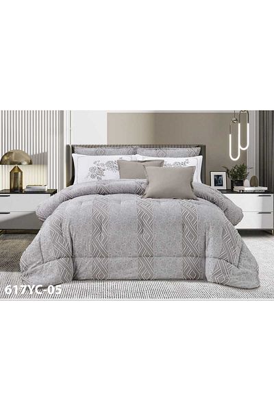 Moon Luxury Microfiber Double Duvet Set, 8 Pieces, Duvet Size 230 x 250 cm