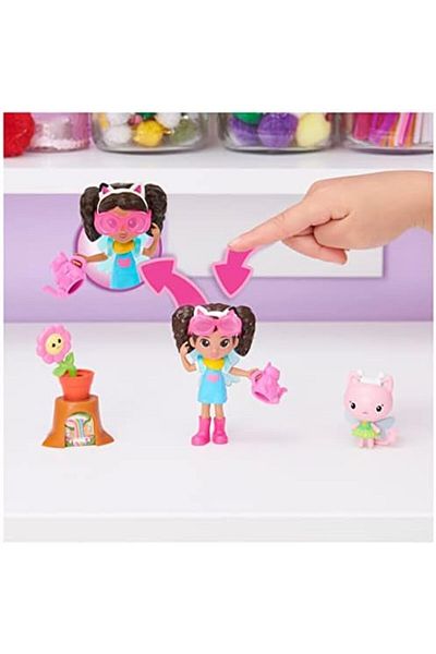 STOREMAX Svticaret Dollhouse Flower-Rific Garden Set with 2 Toy Figures (2 Accessories, Delivery and Furniture Pa