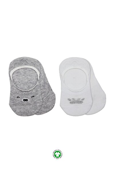 Bistyle Organik Kız Erkek Bebek Çocuk 2li Babet Cute Face