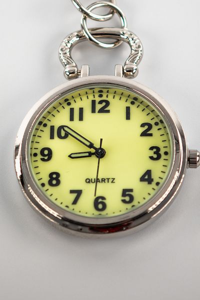 shop Quartz Keychain Pocket Watch with Phosphorescent Dial – for Nurses and Students Watch 3.2cm