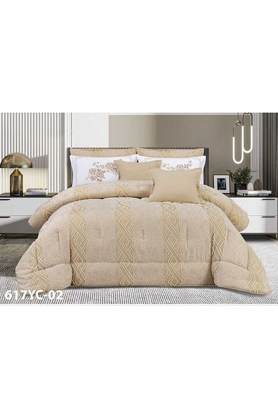 Moon Luxury Microfiber Double Duvet Set, 8 Pieces, Duvet Size 230 x 250 cm