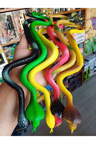 OYUNCAKSAHİLİ ESNEK KIRILMAZ 36CM OYUNCAK YILAN 6 PARÇA KOBRA KARAMAMBA YILAN...