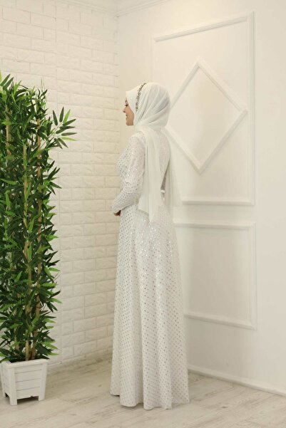 Esma Crescent Hijab Evening Dress