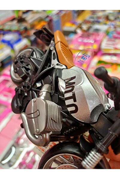 OYUNCAKSAHİLİ Harley Davidson Tarz Diecast Metal Plst 14x10cm Motorsiklet Model Motosiklet ışık ve ses