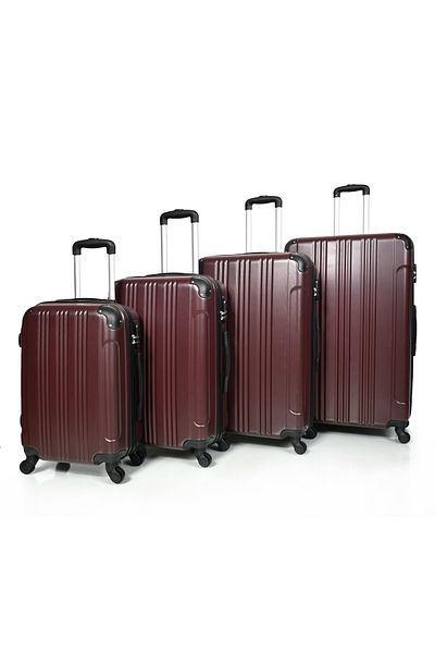 MORANO Morano Durable and Lightweight 4-Wheel Spinner Luggage Set with Numbered Security Lock (Set of 4)