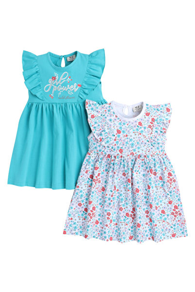 Victor and Jane - All-Over Printed Ruffle Dress (Pack of 2)