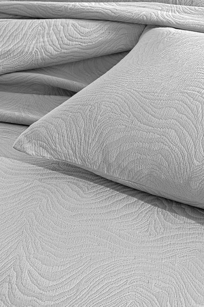 Puffy Arch Double Bed Cover Set - Gray