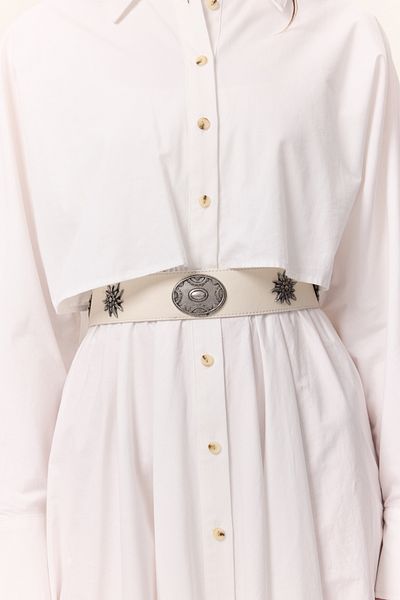 Manuka Belt with Ecru Buckle to Put the Corse with the Jewelry