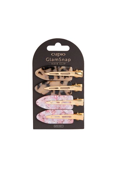 Cupio Set of 4 Cupio GlamSnap hair clips