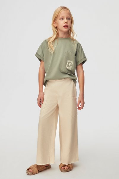 Nk Tekstil Nk Kids Asimetrična Sa džepovima Devojčica T-shirt 38412