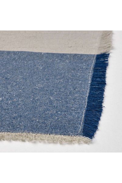 IKEA NISSÖGA Napkin, grey/dark blue, 35 x 35 cm