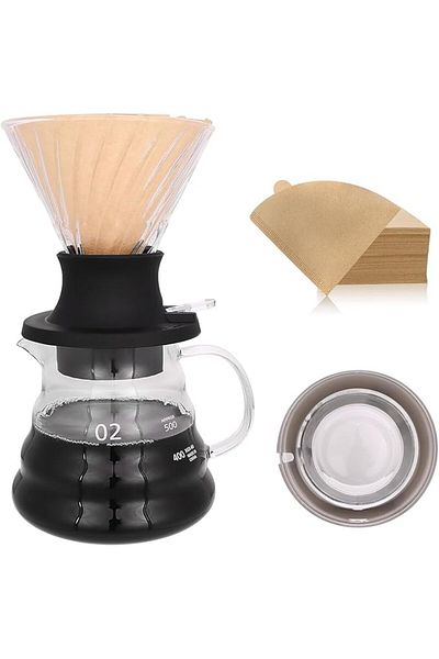 MIBRU V60 Specialty Coffee Brewing Kit 3pcs Drip Coffee Maker Set Premium Pour Over With Clever Funnel