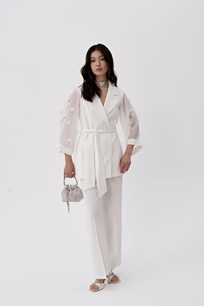 GARNİ Organza Sleeves Otriş Stone Jacket