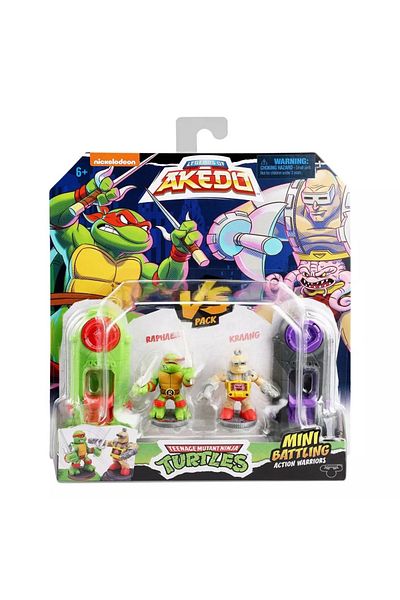 Akedo Teenage Mutant Ninja Turtles Raphael vs Kraang Mini Figure Set