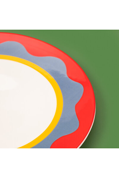 Evidea Kitchen Granny Serving Plate - Red / Green - 25 cm