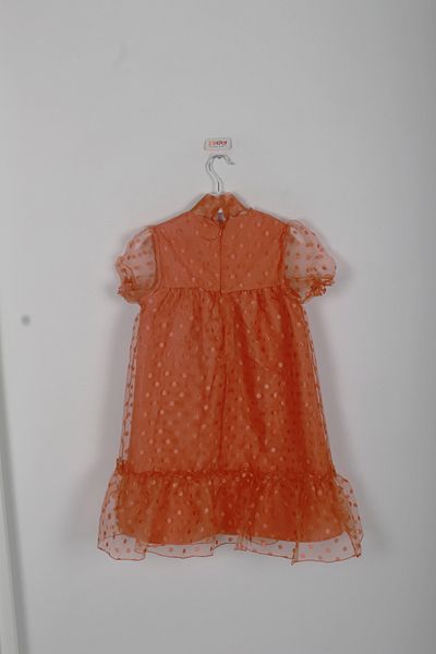 incity Girl's Bow Detailed Polka Dot Dress