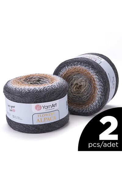Yarnart Flowers Alpaca Knitting Yarn - 440 - 2 Pcs