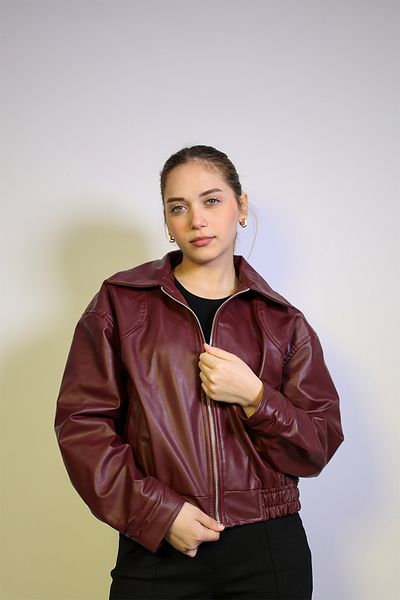 Zec Style Leather Bomber Jacket