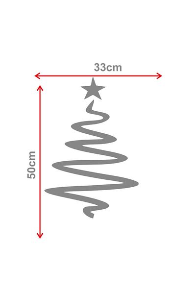 MIGNATIS Πρωτοχρονιάτικα Διακοσμητικά S Look Tree Sticker Decal 33x50cm - Πράσινο