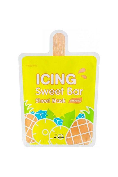 A'PIEU Icing Sweet Bar Sheet Mask Pineapple, 21g