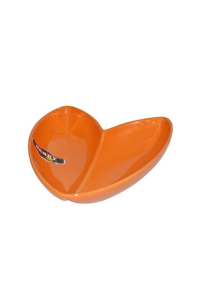 Generic Ceramic plate divided into two heart-shaped sections