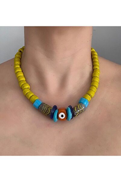 sığacık incik boncuksu Cam Boncuk Bodrum boncuklu Kolye