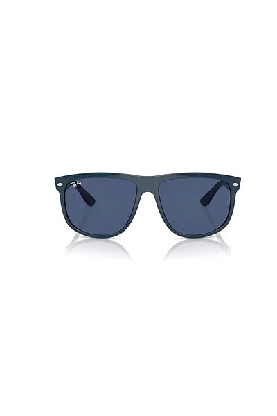 Ray-Ban Rb 4147 671780   60 Boyfriend Men's Square Navy Blue Bone Sunglasses