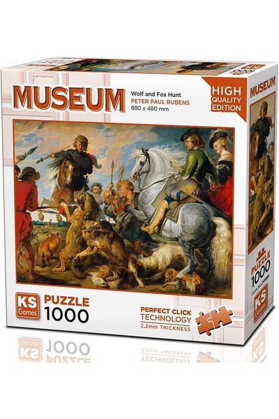 STOREMAX Wolf and Fox Hunt 1000 Piece Puzzle -Ks Puzzle Star Buy Bz 1087243