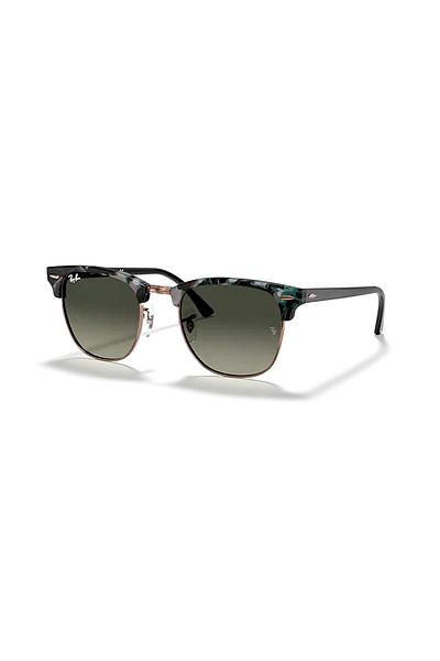 Ray-Ban Rb 3016 125571   49 Clubmaster Unisex-Sonnenbrille, quadratisch, Grau, Grün