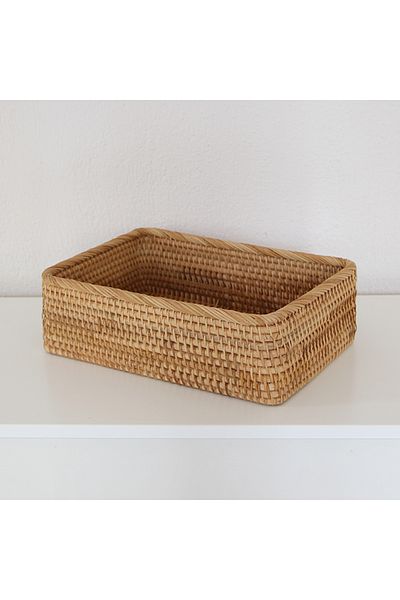 Mylamp Nur Rattan 33X23X10 cm Storage Box & Decorative Basket