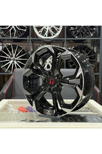 AGT 17 İNÇ 5X114.3 HONDA CİVİC BLACK DİAMOND JANT TAKIMI (4ADET)