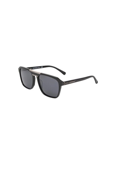 FF 1345 400P 57 Polarize Unisex Pilot Siyah Kemik Güneş Gözlüğü