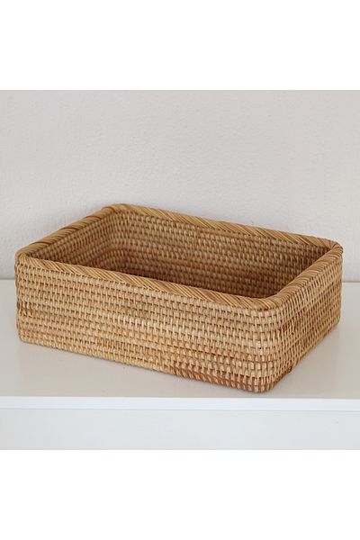 Mylamp Nur Rattan Storage Box and Decorative Basket 3 Pcs