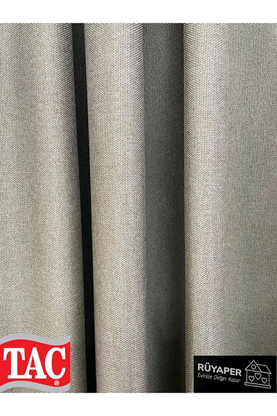 Taç Dreamper Mink Color Linen Blackout Blackout Curtain Straight Sewing No Pleats Washable Ironing