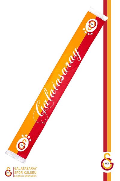 Galatasaray Original Licensed Gs Double Sided Shawl Kaşkol