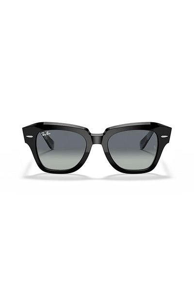 Ray-Ban Rb 2186 13183A 49 State Street Unisex Black Bone Sunglasses